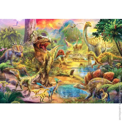 Пазл класичний Anatolian Пазли "Королівство Динозаврів", 500 Елементів (3603) Пазл класичний Anatolian Пазли "Королівство Динозаврів", 500 Елементів (3603)