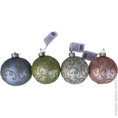 Angelo Domani Куля скляна із завитками d 80 мм в асортименті EE18078-2 Angelo Domani Куля скляна із завитками d 80 мм в асортименті EE18078-2