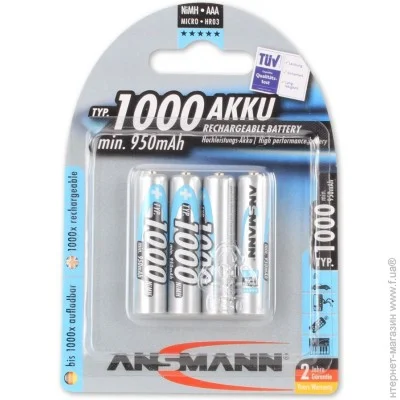  Ansmann AAA 1000mAh, 4. (5030882)