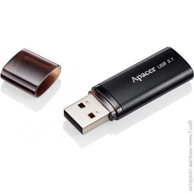  Apacer 128 GB AH25B USB 3.1 Black (AP128GAH25BB-1)