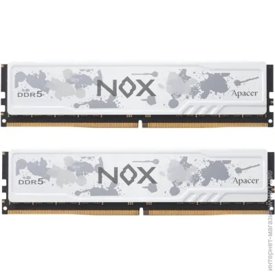  ' Apacer DDR5 32GB (2x16GB) 5600 MHz NOX White (AH5U32G56C522MWAA-2)