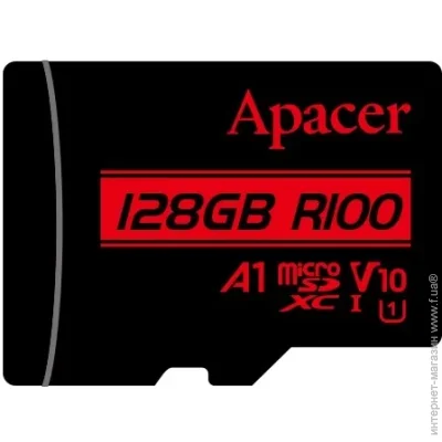 Apacer  ' MicroSDHC 128GB UHS-I Class 10 (AP128GMCSX10UB-RA) AP128GMCSX10UB-RA