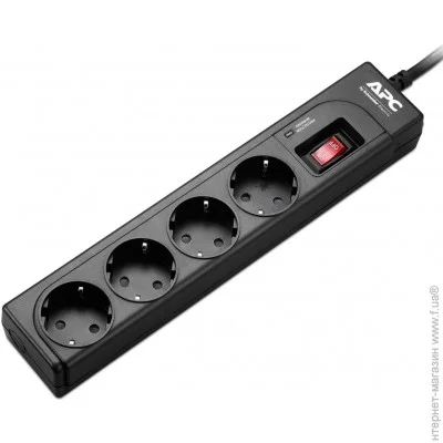 Գ- APC Essential SurgeArrest, Black (P43B-RS)