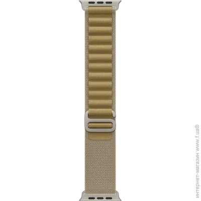  Apple 49mm Tan Alpine Loop - Medium - Natural Titanium Finish (MXN23ZM/A)