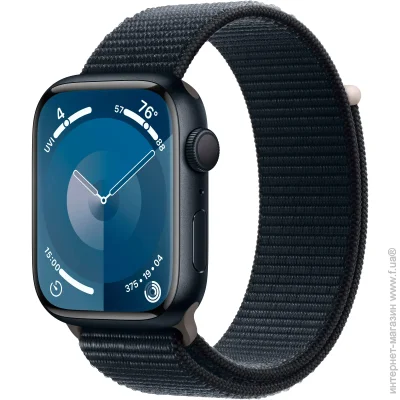- Apple Watch S9 GPS 45  Midnight Aluminium Midnight Loop (MR9C3QP/A)