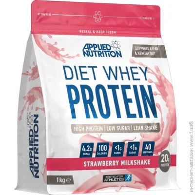 Applied Nutrition Протеин Applied Diet Whey Protein, 1 кг Клубника Applied Nutrition Протеин Applied Diet Whey Protein, 1 кг Клубника