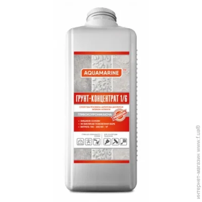 Aquamarine Грунтовка глубокопроникающая концентрат 1/6 2 л Aquamarine Грунтовка глубокопроникающая концентрат 1/6 2 л