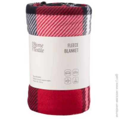 Ardesto Fleece 130x160 клетка красно-черный (ART0704PB) полиэстер Ardesto Fleece 130x160 клетка красно-черный (ART0704PB) полиэстер