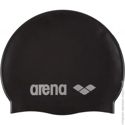    Arena Classic Silicone, black/silver (91662-55)