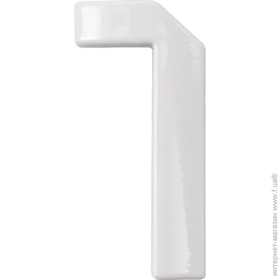 Arino Цифра №1 пластик білий 45 мм 67688 Arino Цифра №1 пластик білий 45 мм 67688