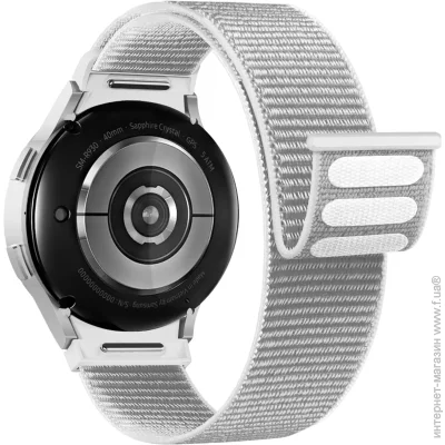  Armorstandart Nylon Band  Samsung Galaxy Watch 7 / FE / 6 / 6 Classic / 5 / 5 Pro / 4 / 4 Classic White (ARM86852)