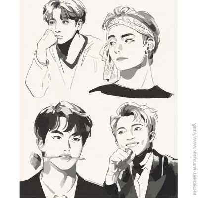    "BTS Fan Art" Art Craft 10278-AC 4050 