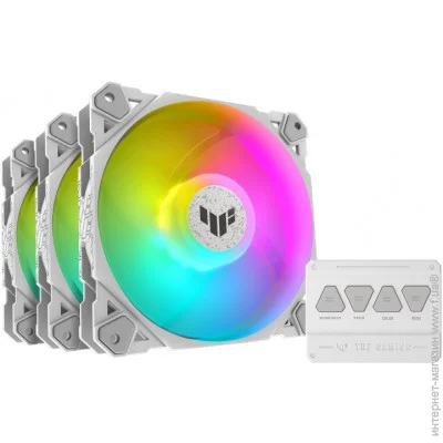  ASUS TUF Gaming TF120 ARGB Triple Fan Kit White (90DA0033-B09030)
