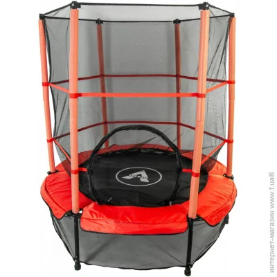 Батут Atleto 140см з сіткою червоний (21000401) Батут Atleto 140см з сіткою червоний (21000401)