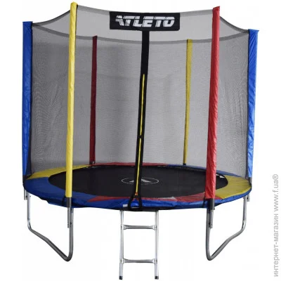 Батут Atleto 183см с сеткой multikolor (21000135) Батут Atleto 183см с сеткой multikolor (21000135)