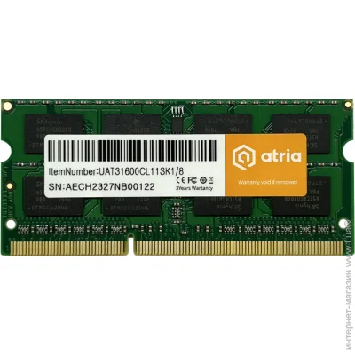 Оперативна пам'ять Atria UAT31600CL11SK1/8 Оперативна пам'ять Atria UAT31600CL11SK1/8