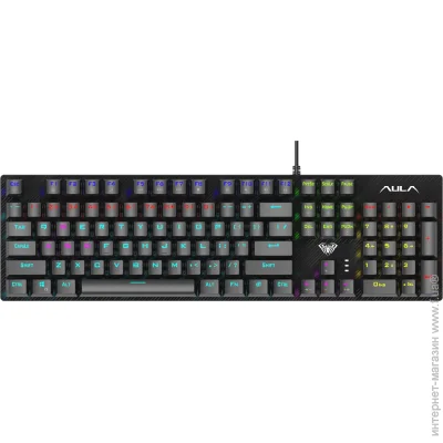  Aula S2022 Black keycap KRGD blue EN/UA (6948391240527)