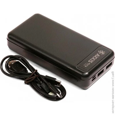  Axxis  20000mAh, Fast Charge 5V2A +    (ax-1389)