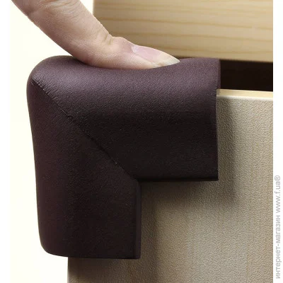 Детская безопасность защита углов  Защита на острые углы подковообразная AP003 Коричневый (1899) Детская безопасность защита углов  Защита на острые углы подковообразная AP003 Коричневый (1899)