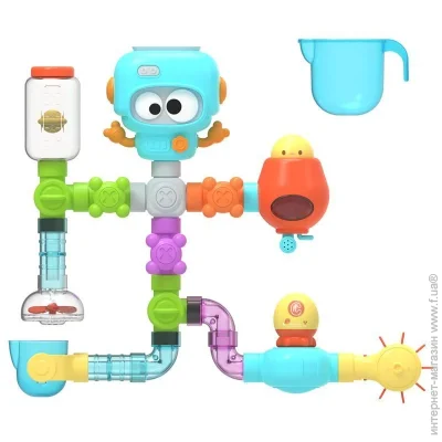 Babyhood Игрушка для купания «Робот: Водяной фонтан» 27 деталей (YB1720) Babyhood Игрушка для купания «Робот: Водяной фонтан» 27 деталей (YB1720)