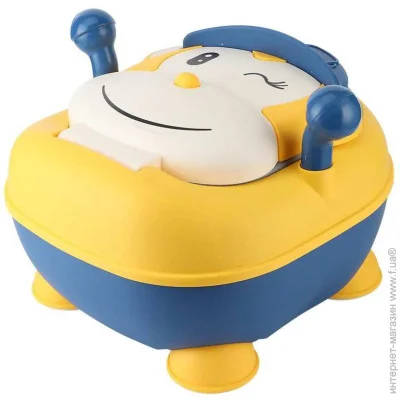 Горщик-тварина Babyhood Дитячий горщик Мавпа BH205 Жовто-синій М'ЯКИЙ (2085) Горщик-тварина Babyhood Дитячий горщик Мавпа BH205 Жовто-синій М'ЯКИЙ (2085)
