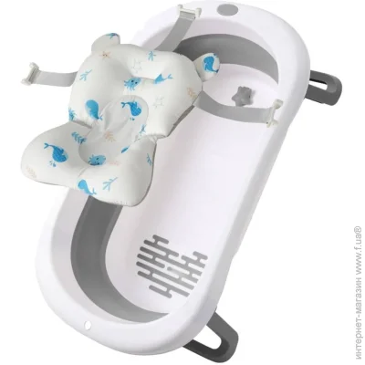 Babyhood Набір Ванна складана Комфорт сіра та гіркою Морський світ (BH-326G+ SW) Babyhood Набір Ванна складана Комфорт сіра та гіркою Морський світ (BH-326G+ SW)