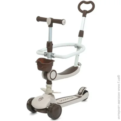 Самокат Bambi Самокат дитячий триколісний 5 в 1 JR3-133-BRN, колеса зі світлом Самокат Bambi Самокат дитячий триколісний 5 в 1 JR3-133-BRN, колеса зі світлом