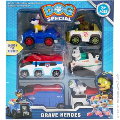 Набор фигурок с аксессуарами Bambi Игровой набор героев "Щенячий патруль" DT956 (HS-5875)-1, 6 героев в коробке Набор фигурок с аксессуарами Bambi Игровой набор героев "Щенячий патруль" DT956 (HS-5875)-1, 6 героев в коробке