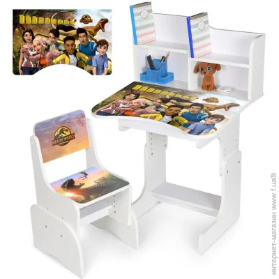 Парта зі стільчиком Bambi Дитяча Парта N 2071-14-1 білий, зі стільчиком Парта зі стільчиком Bambi Дитяча Парта N 2071-14-1 білий, зі стільчиком