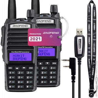  Baofeng UV-82 MK5, UHF/VHF,  2 ., 8 , 3800  +  Mirkit   +    Mirkit 