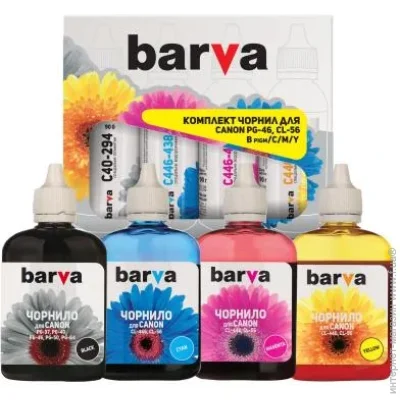   Barva  Canon Pixma E304/E3140/E404/E414/E514 (PG-46/PG-84+CL-56/CL-94) 4x90  BP/C/M/Y (CPG46-090-MP)