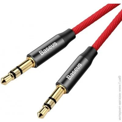  Baseus Aux Audio M30 Yiven 3.5-3.5, 1, red/black (CAM30-B91)