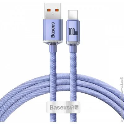  Baseus Crystal Shine Series Type-C 100W (1.2m) purple (CAJY000405)