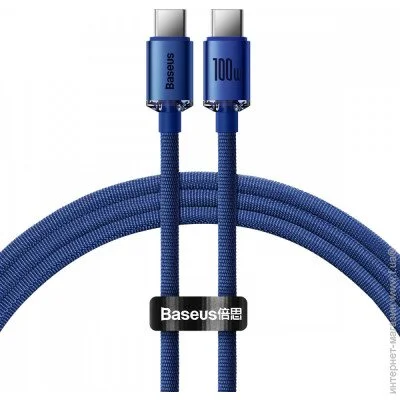  Baseus Crystal Shine Series Type-C to Type-C 100W (1.2m) blue (CAJY000603)
