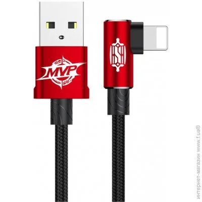 Baseus MVP Elbow Lightning 2.4A (1m) red (CALMVP-09)