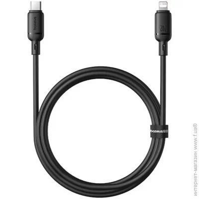  Baseus Silky Series Fast Charging Type-C to Lightning 20W (1m) black (P10377700113-00)