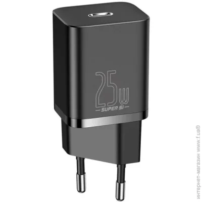    Baseus Super Silicone PD Charger 25W (Type-C)  35120 (35120 black)
