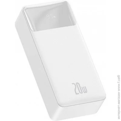  Baseus Bipow Digital Display 20W 30000, white (PPDML-N02)