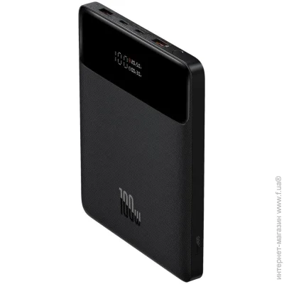  Baseus Blade Digital Display 20000 mAh PD 100W Black (PPDGL-01, PPBLD100-S, PPBL000201)