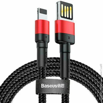 Baseus  Cafule Cable USB to Lightning 2A 3m CALKLF-R91 Black-Red (1350443853)
