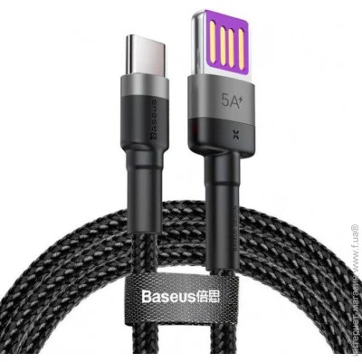 Baseus  Cafule HW Quick Charging Cable USB to Type-C 40W 1m CATKLF-PG1 Black-Grey (1641507413)