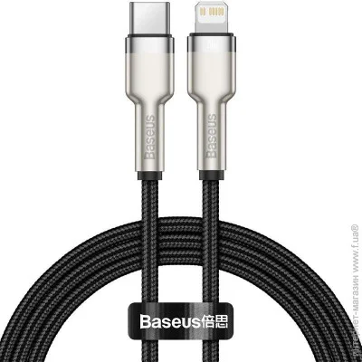 Baseus  Cafule Metal Cable Type-C to Lightning PD 20W 1m CATLJK-A01 Black (1372907629)