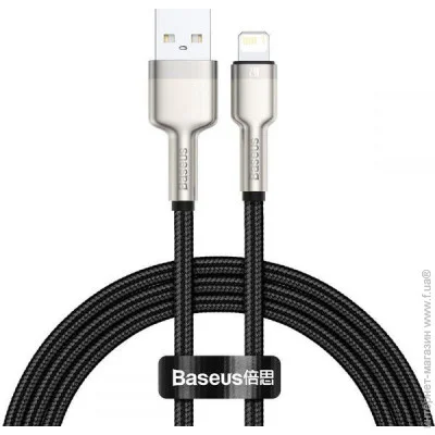 Baseus  Cafule Series Metal Cable USB to Lightning 2.4A 0.25m CALJK-01 Black (1641520956)