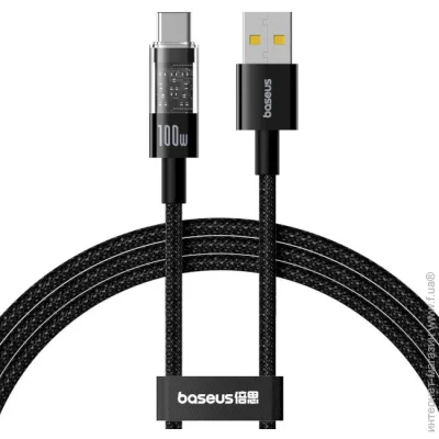 Baseus  Gem Fast-Charging Cable USB Type-C 100W 1m P10373002111-00 Black (2400657951)