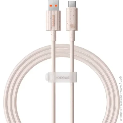Baseus  Habitat Series Fast Charging Cable USB to Type-C 100W 1m P10360203421-00 Pink (2401687763)