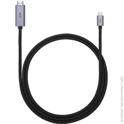 Baseus  High Definition Series Graphene Type-C to HDMI 4K Adapter Cable 3m WKGQ010201 Black (1874056325)