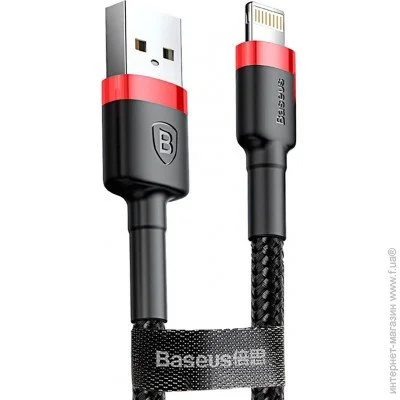  Baseus Cafule Lightning Cable 1, red/black (CALKLF-B19)