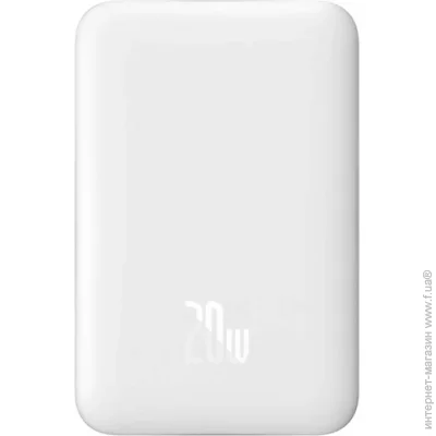  Baseus Magnetic Mini Fast Charging 20W 10000mAh White (PPCX030002, P10022100212-00)
