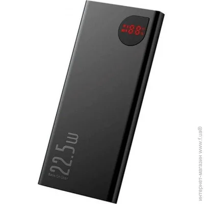  Baseus   Powerbank Adaman Metal Digital Display 10000 mAh 22.5W QC3.0 PPIMDA-B0A Black (1404178400)