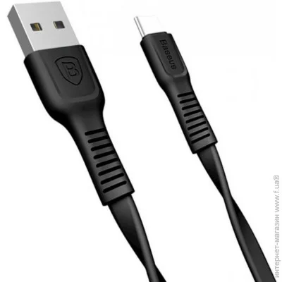 Baseus  Tough Series Cable USB to Type-C 2A 1m CATZY-B01 Black (1452462461)